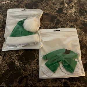 COPY - Santa/Elf Hats with Matching Collars for Small Pets